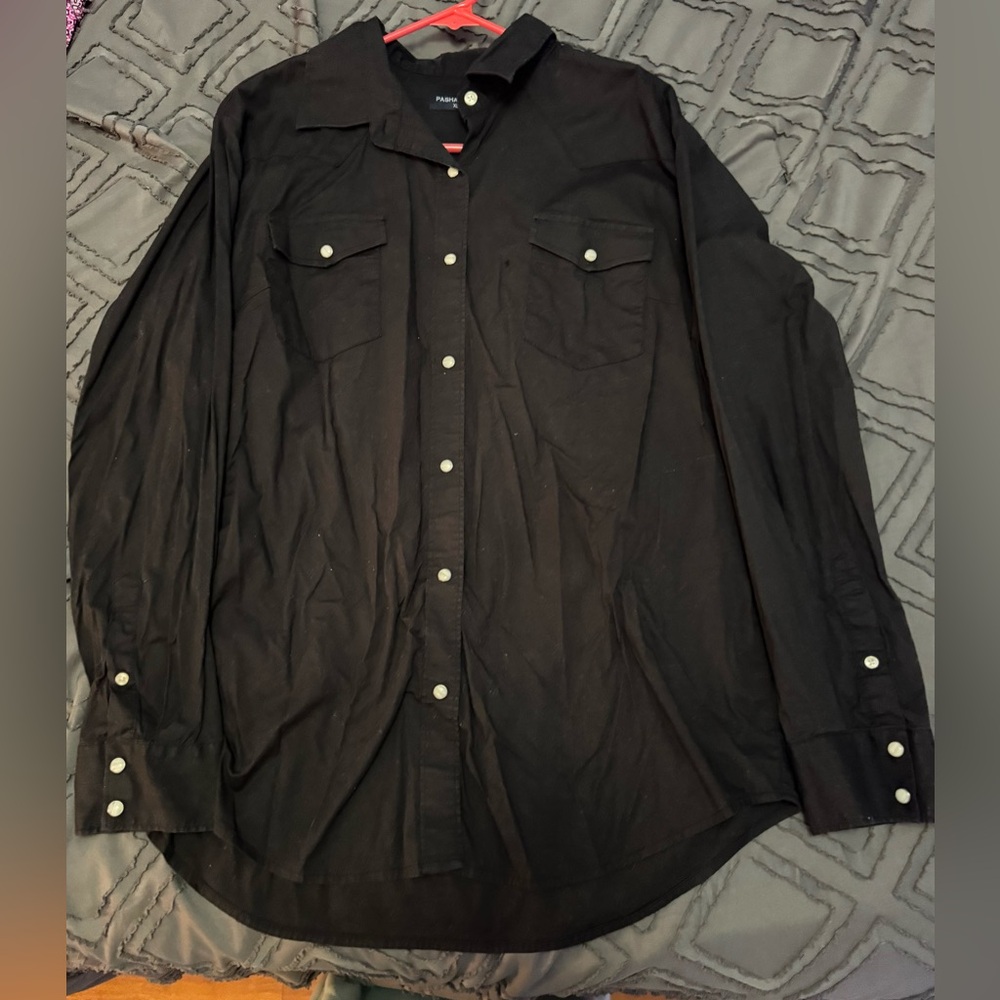 Black pearl snap size XL